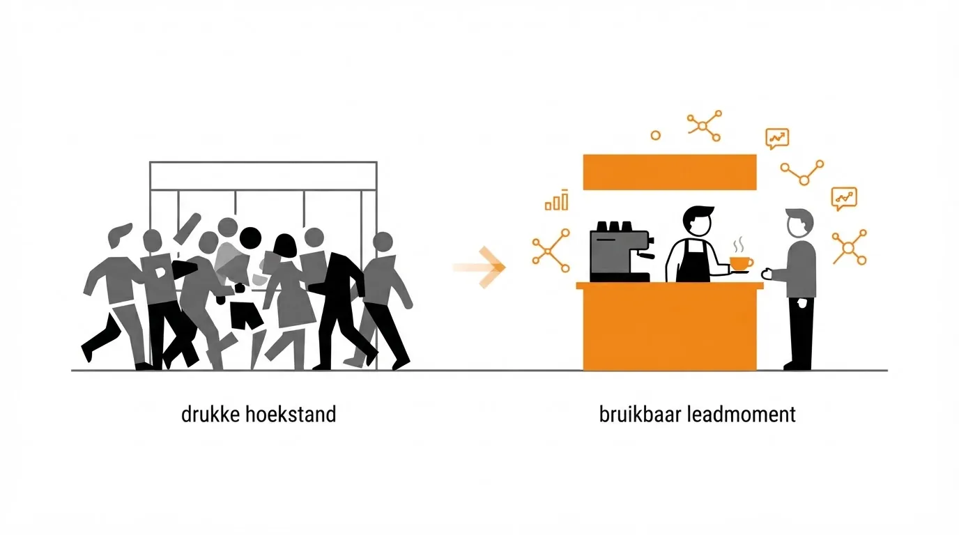 Voorbeeld: van drukke hoekstand naar bruikbaar leadmoment