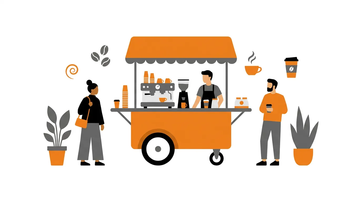Mobiele koffiebar huren