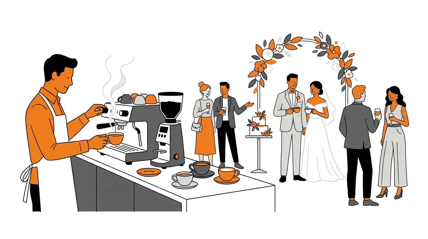 Barista huren voor een bruiloft - barista huren bruiloft