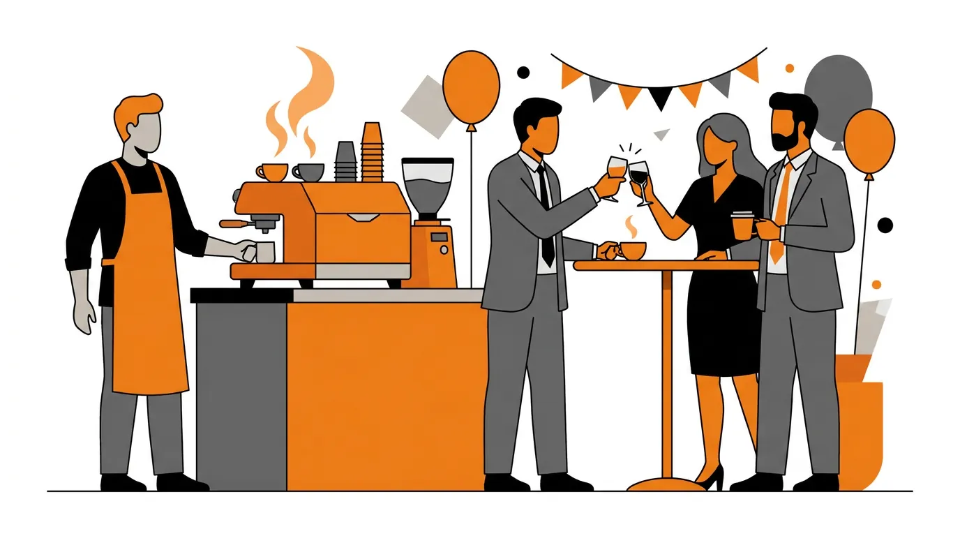 Barista huren voor een bedrijfsfeest - barista huren bedrijfsfeest