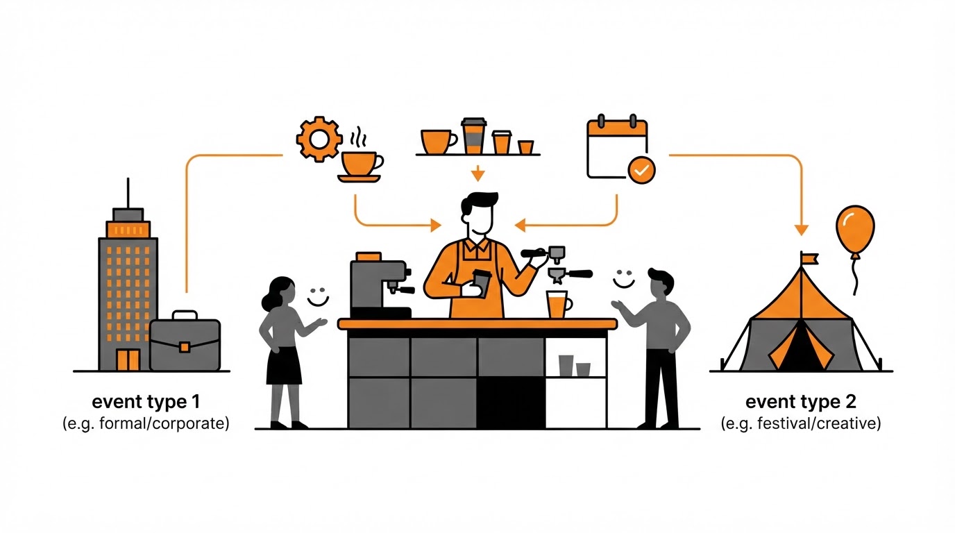 4. Stem menu en gastbeleving af op je evenement
