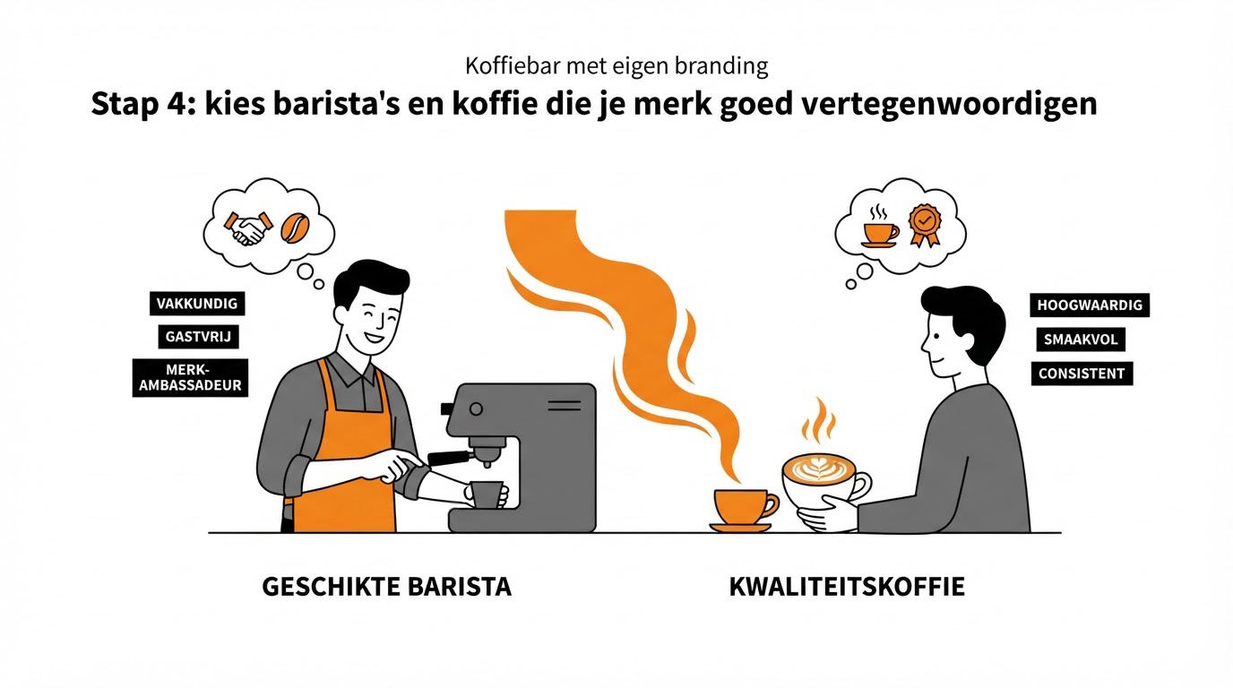 Stap 4: kies barista