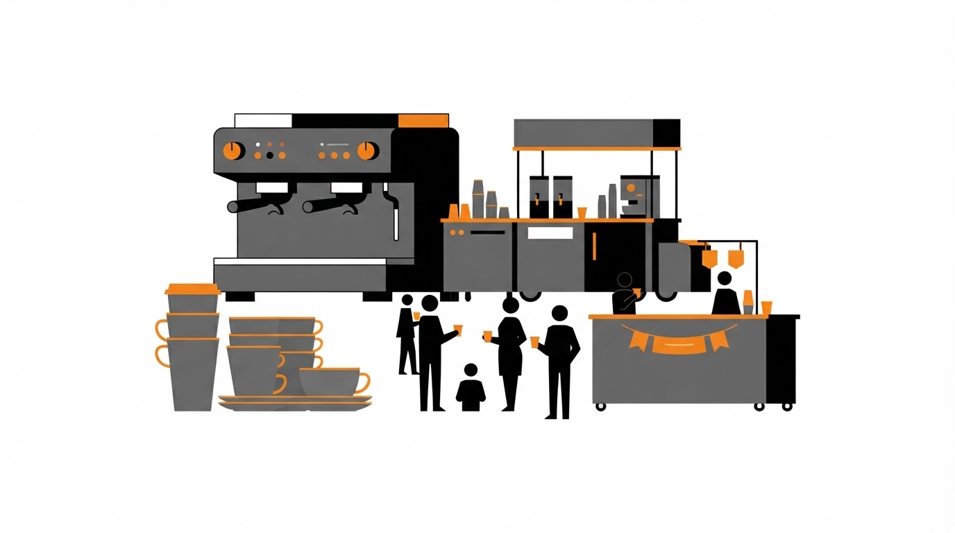 Koffiemachine huren voor een evenement - koffiemachine huren evenement