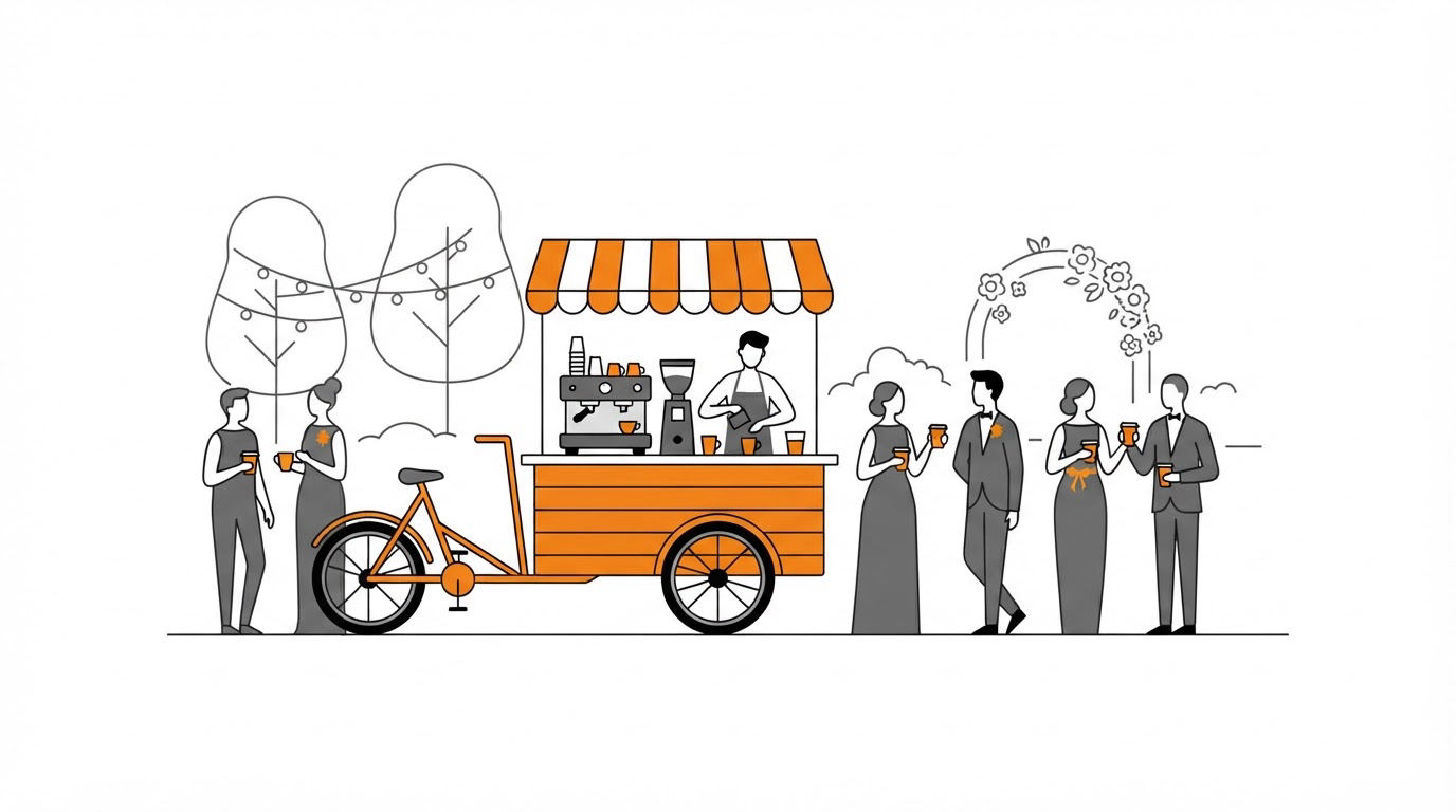 Mobiele koffiebar huren voor je bruiloft: planning en mogelijkheden - mobiele koffiebar huren bruiloft